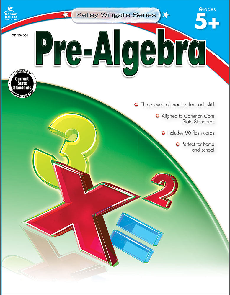 Kelley Wingate: Pre-Algebra (5+) Book