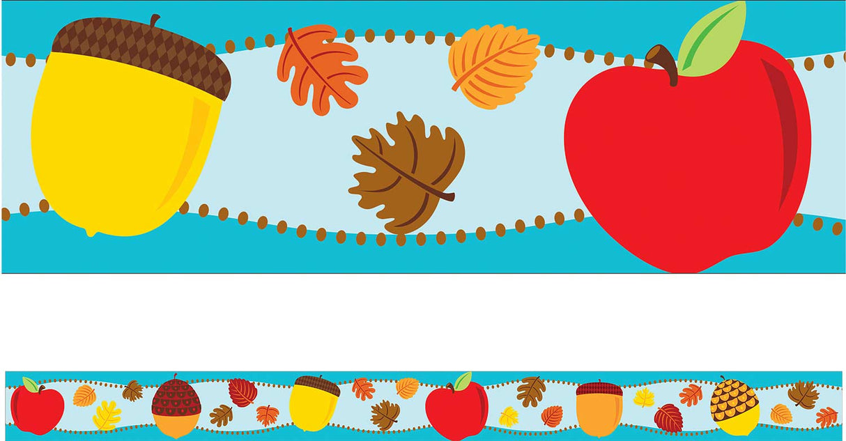 Apples & Acorns Straight Borders