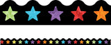 Celebrate Learning Watercolor Stars Scalloped Borders