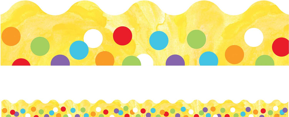 Celebrate Learning Confetti Scalloped Borders