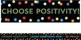 Celebrate Learning Think Positive Straight Borders