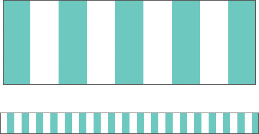 Turquoise Stripe Straight Borders