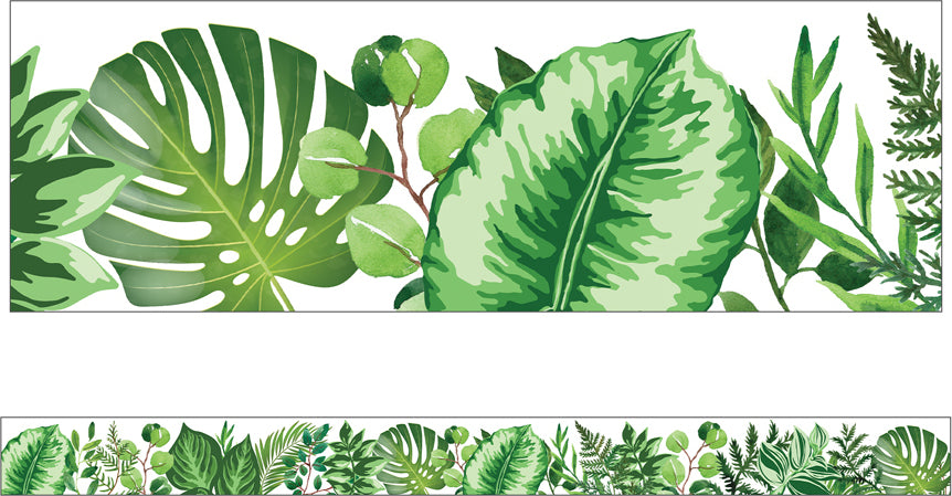 Simply Boho Greenery Straight Borders