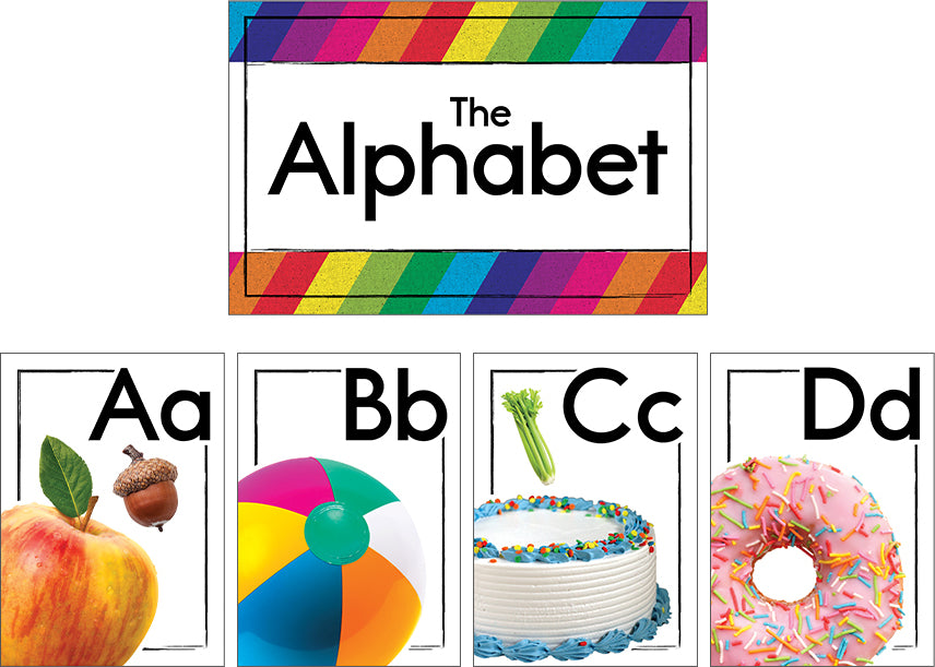 Photographic Alphabet Bulletin Board Set