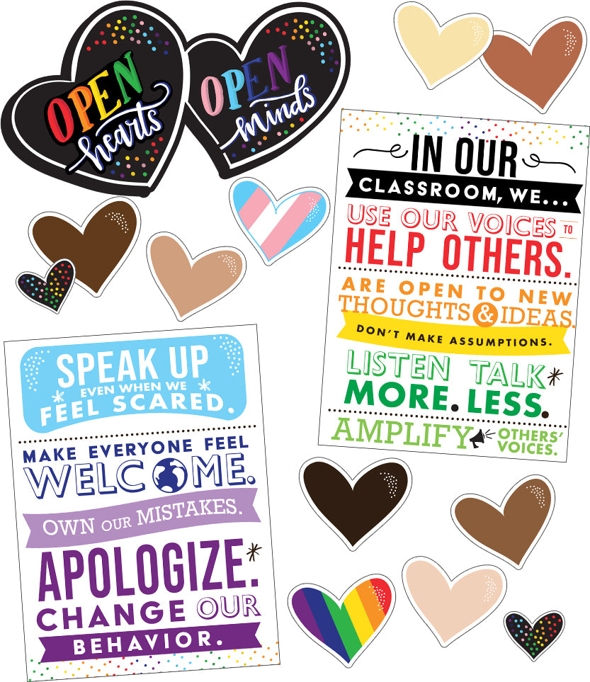 Open Hearts, Open Minds Bulletin Board Set