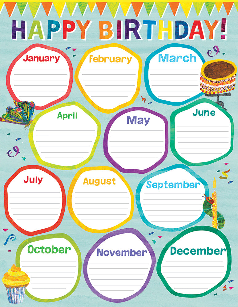 World Of Eric Carle Birthday Chart