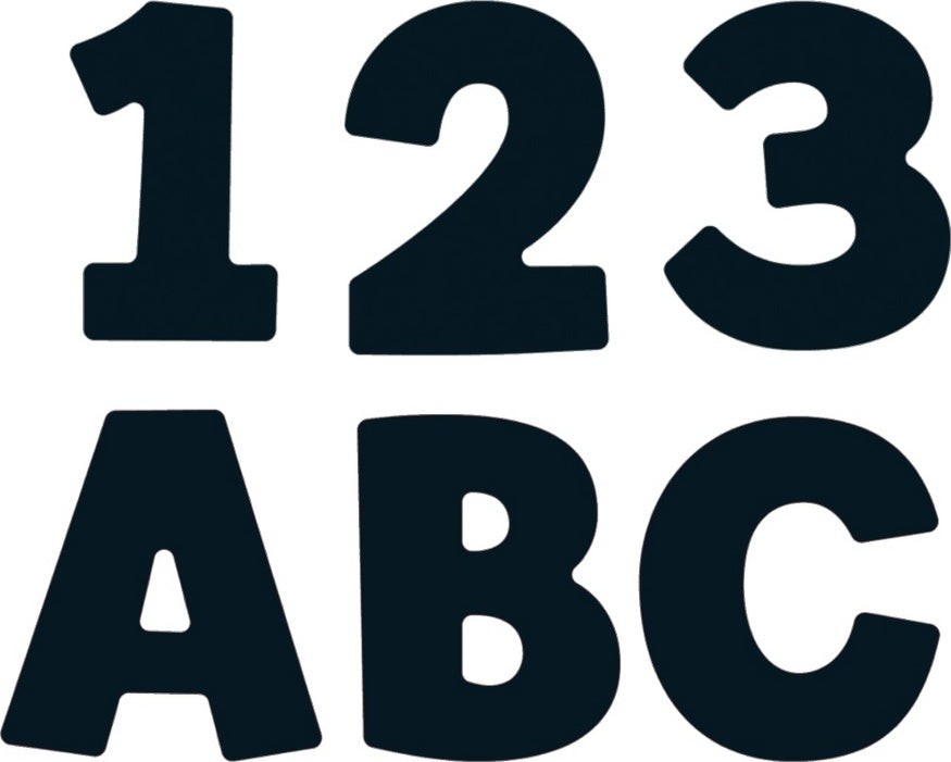 Black 4" Ez Letters