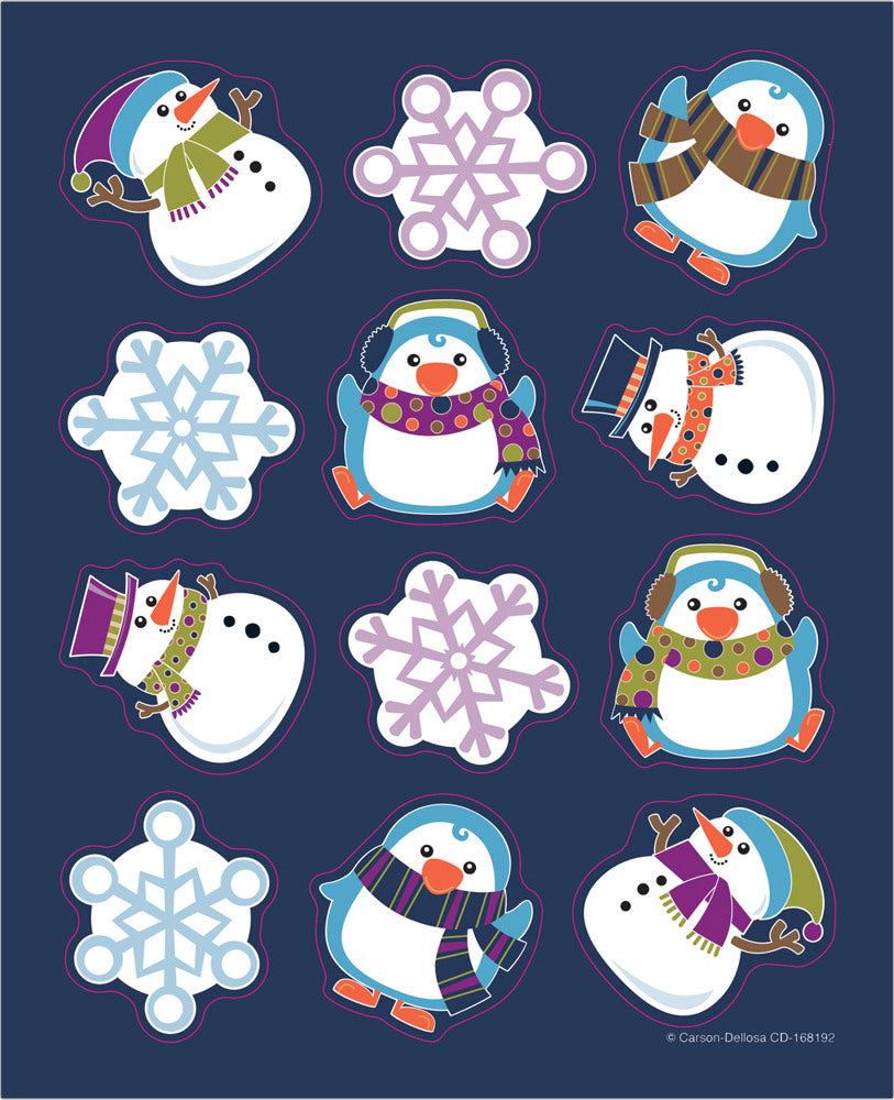 Winter Fun Shape Stickers