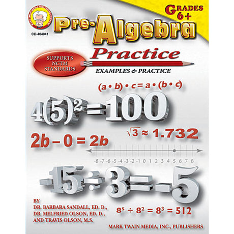 Pre-algebra Practice Book