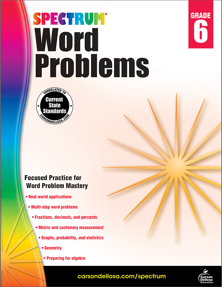 Spectrum Word Problems (6) Book