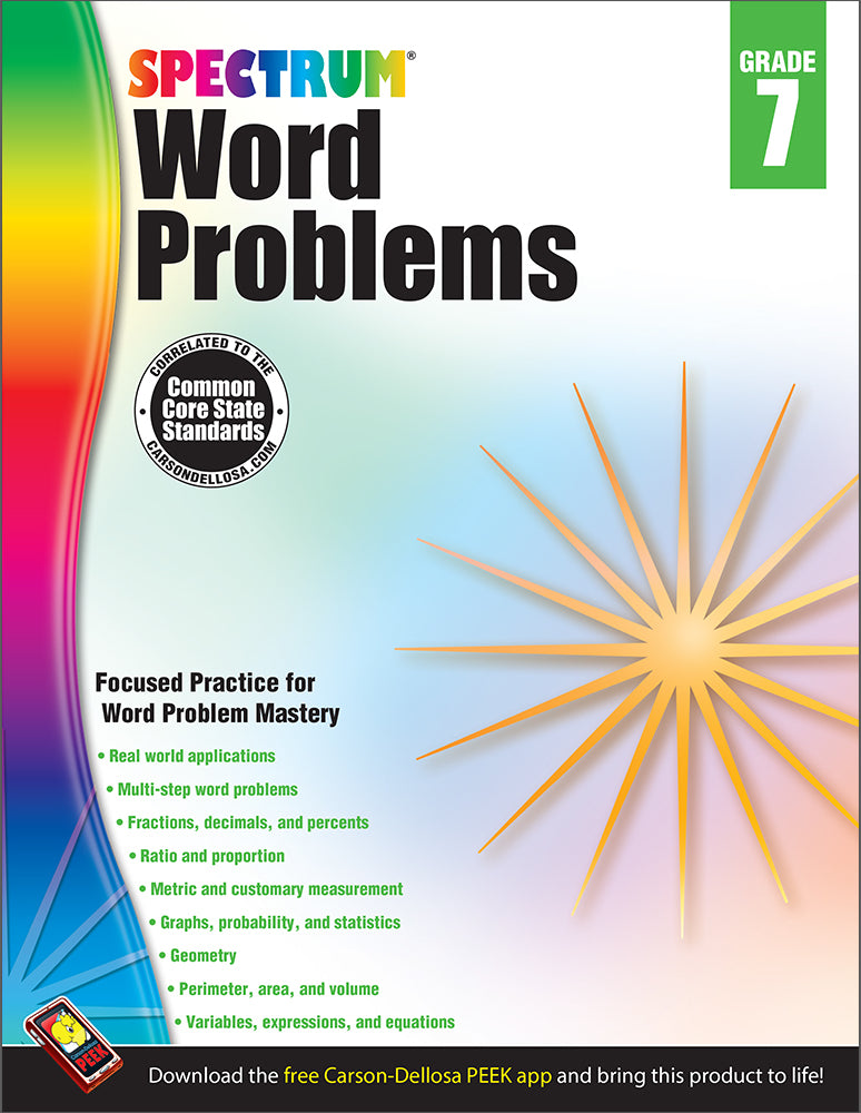 Spectrum Word Problems (7) Book