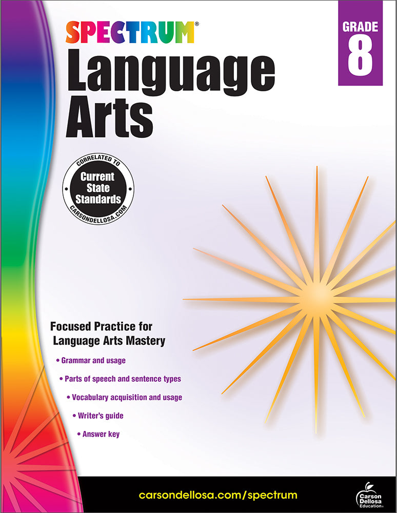 Spectrum Language Arts (8) Book