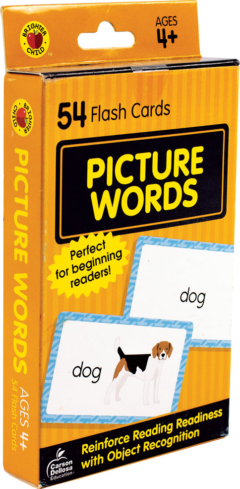 Picture Words Flash Cards, Ages 4+