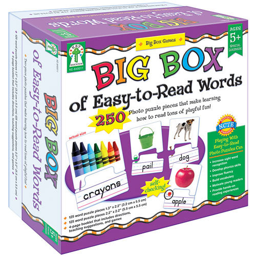 Big Box Of Easy-To-Read Words Game