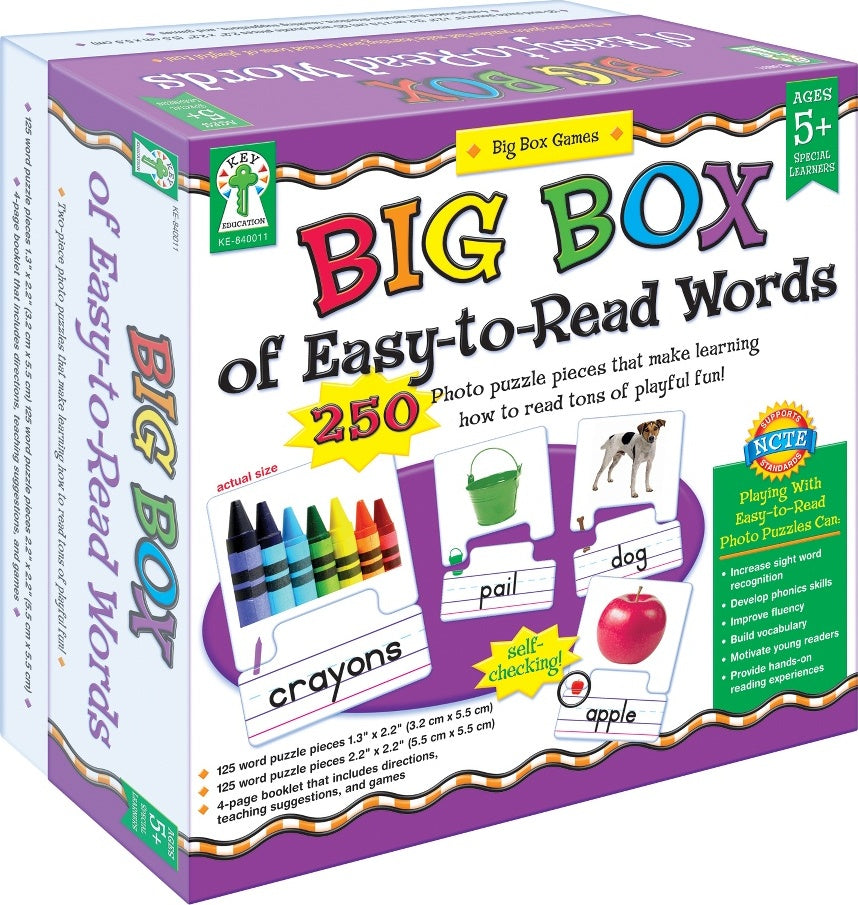 Big Box Of Easy-To-Read Words Game