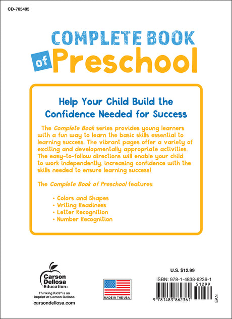 Complete Book of Preschool