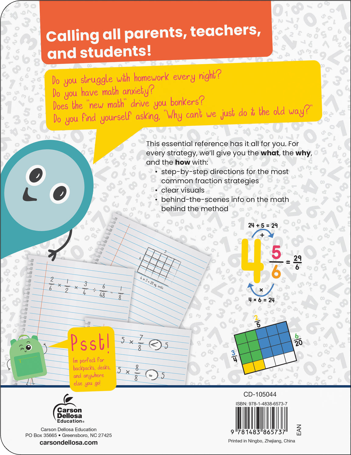 Break It Down Advanced Fractions Reference Book