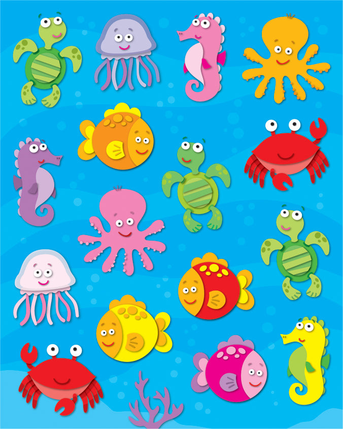 Sea Life Shape Stickers