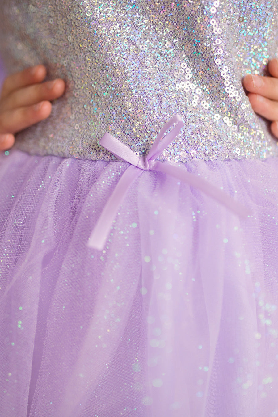 Lilac Sequins Princess Dress (Size 5-6)