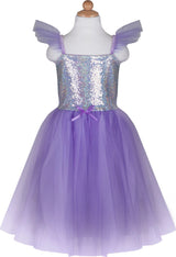 Lilac Sequins Princess Dress (Size 5-6)