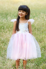 Silver Sequins Princess Dress (Size 3-5)