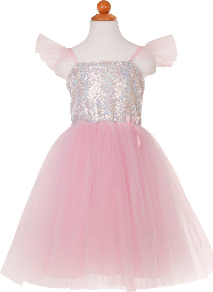 Silver Sequins Princess Dress (Size 3-5)