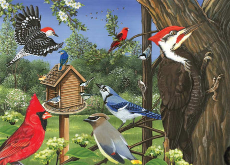 Around the Birdfeeder (Tray Puzzle)