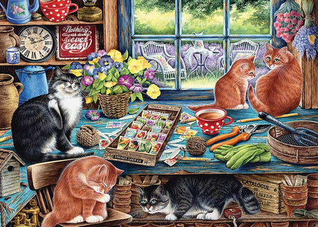 Garden Shed Cats (Tray Puzzle)