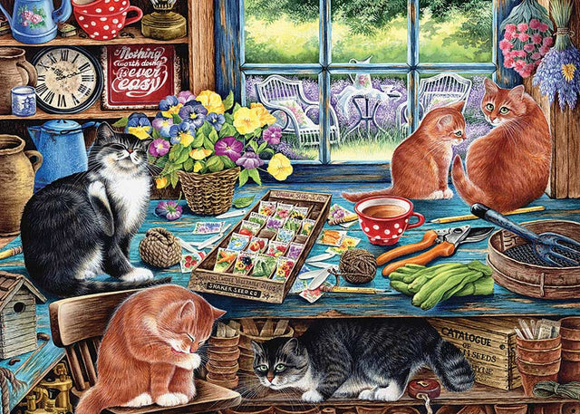 Garden Shed Cats (Tray Puzzle)
