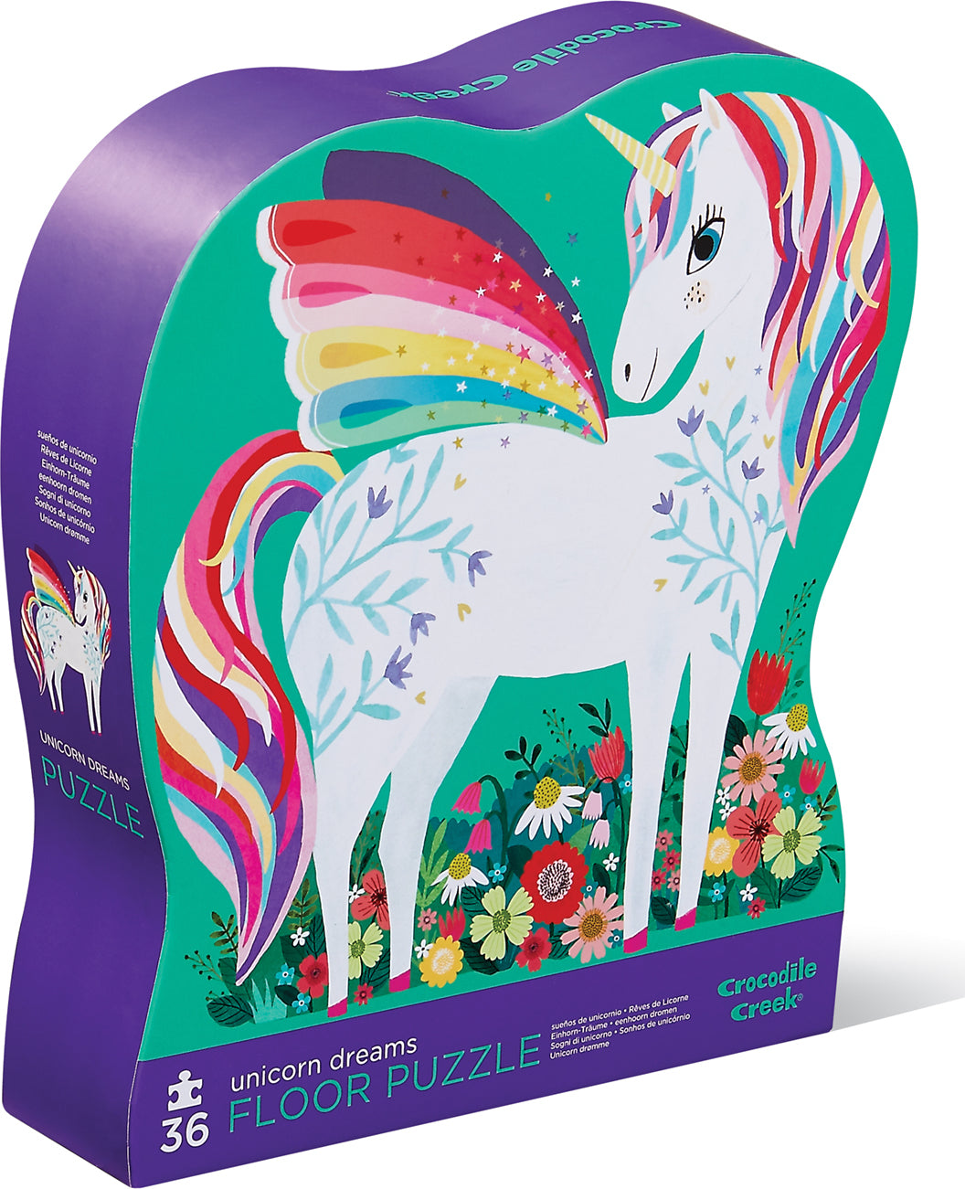 36-pc Puzzle - Unicorn Garden