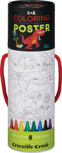 Color a Poster with Crayons - Dinosaur 