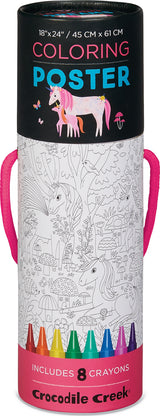 Color a Poster with Crayons - Unicorn 