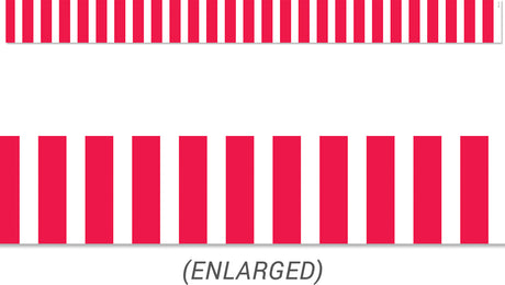 Poppy Red Bold Stripes (Core Decor) Border