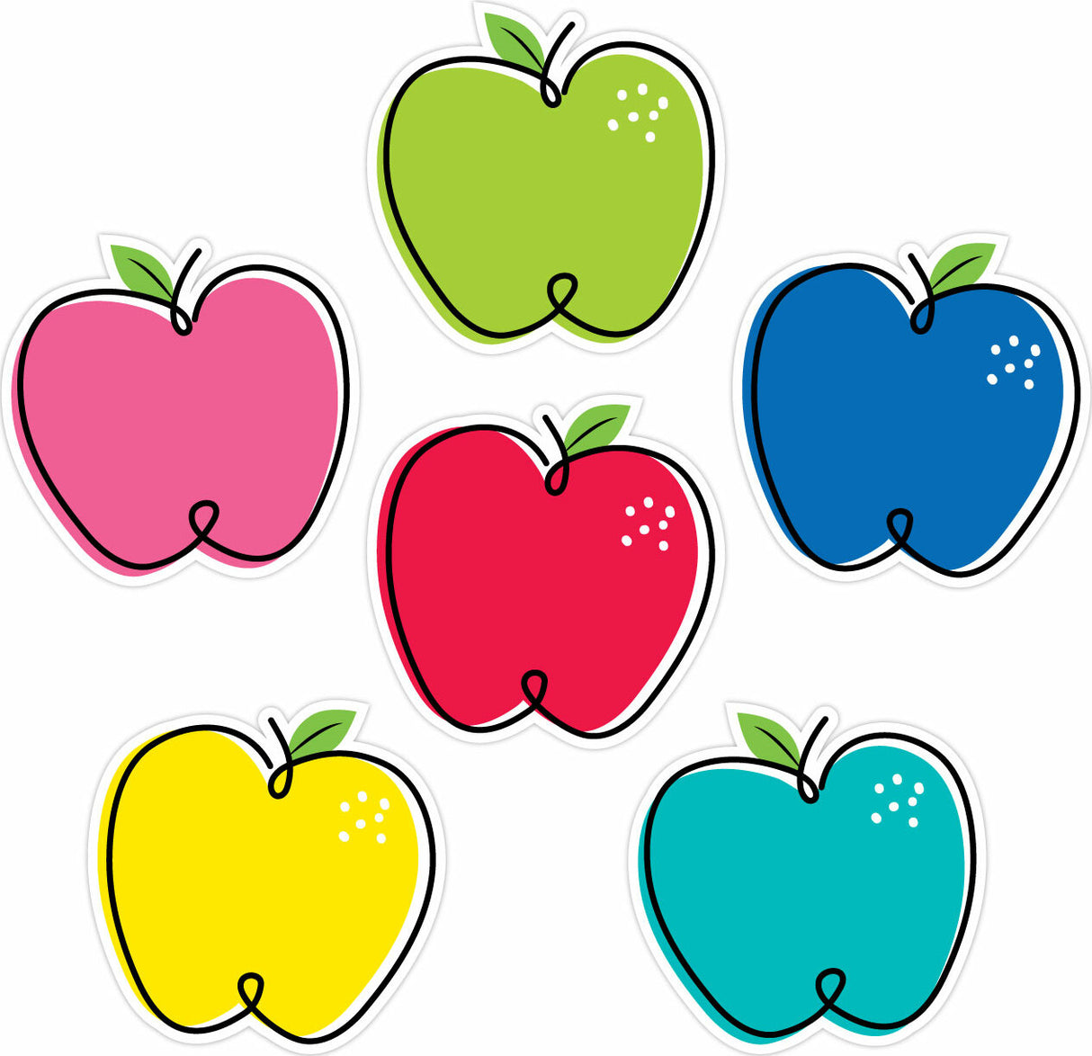 Doodle Apples   (Core Decor) 6" Designer Cut-Outs