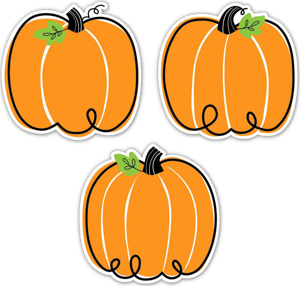 Doodle Pumpkin (Core Decor) 6" Designer Cut-Outs