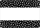 Messy Dots On Black (Core Decor) Label