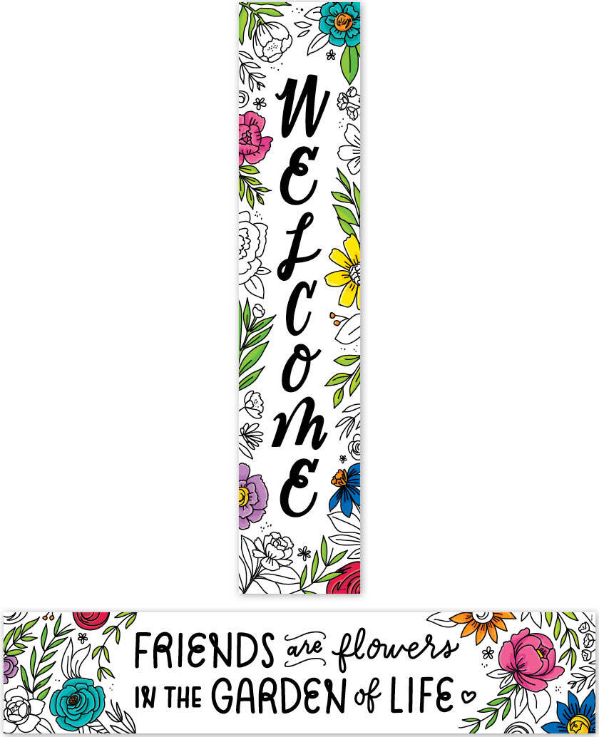 Welcome (Bright Blooms) Banner