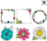 Doodly Blooms (Bright Blooms) 6" Designer Cut-Outs