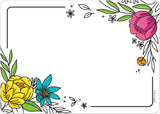 Doodly Blooms (Bright Blooms) Label