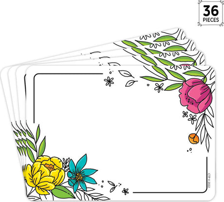 Doodly Blooms (Bright Blooms) Label