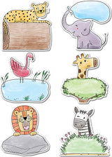 Safari Friends 6" Designer Cut-Outs