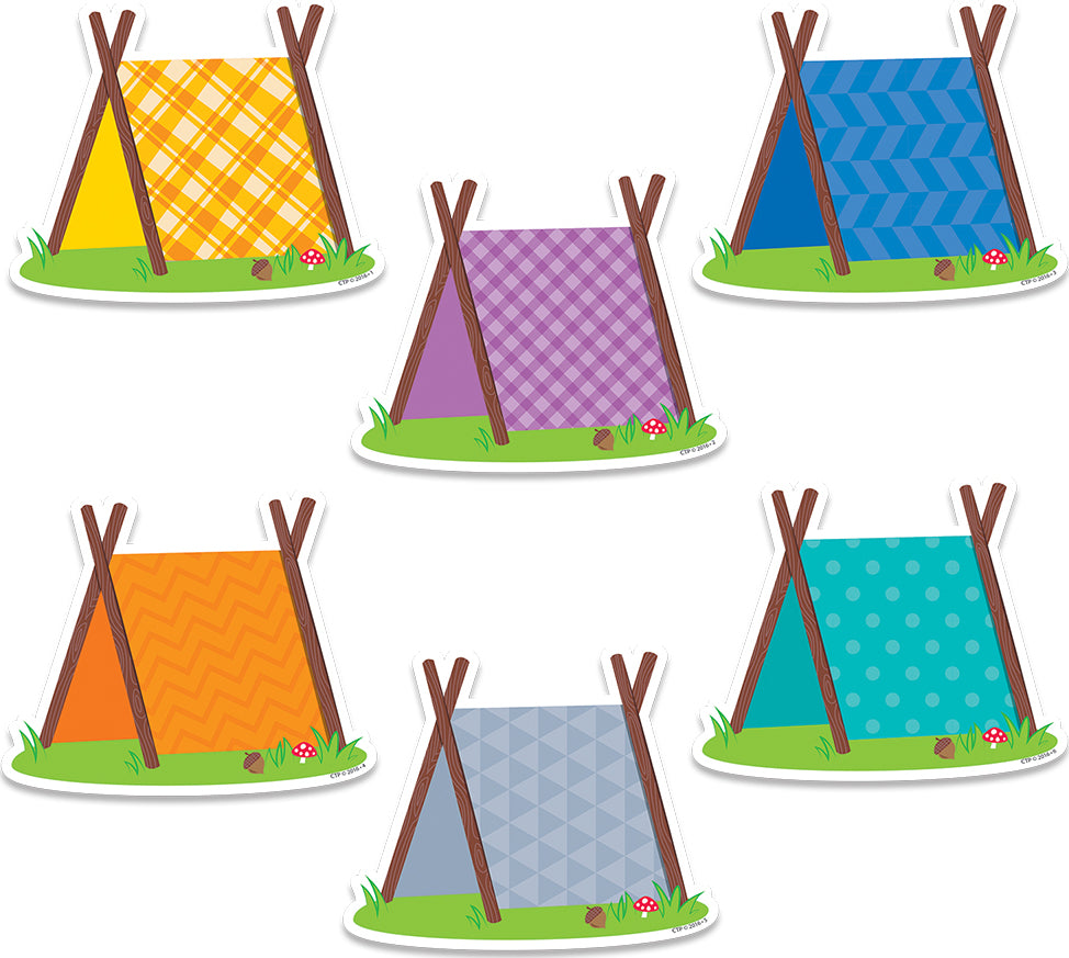 Pup Tents (Woodland Friends) 6" Designer Cut-Outs