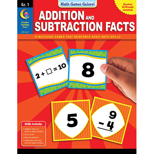 Math Games Galore: Addition and Subtraction Facts, Gr. 1