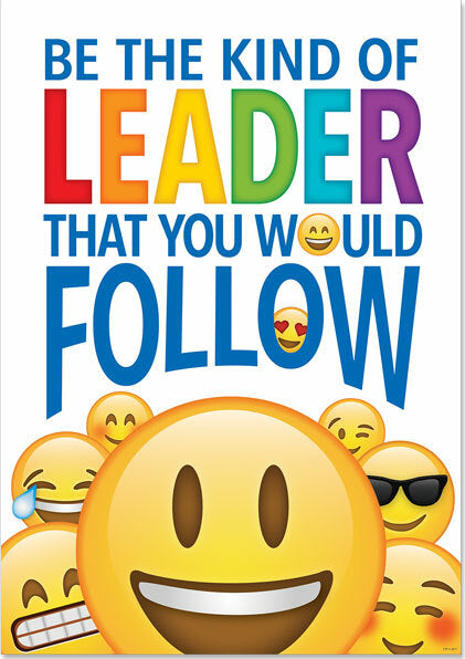 Be The Kind Of Leader... Emoji Fun Inspire U Poster