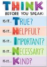 Think Before You Speak... Inspire U Poster