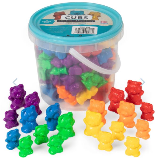 Colorful Counting Cubs, 125-Pack