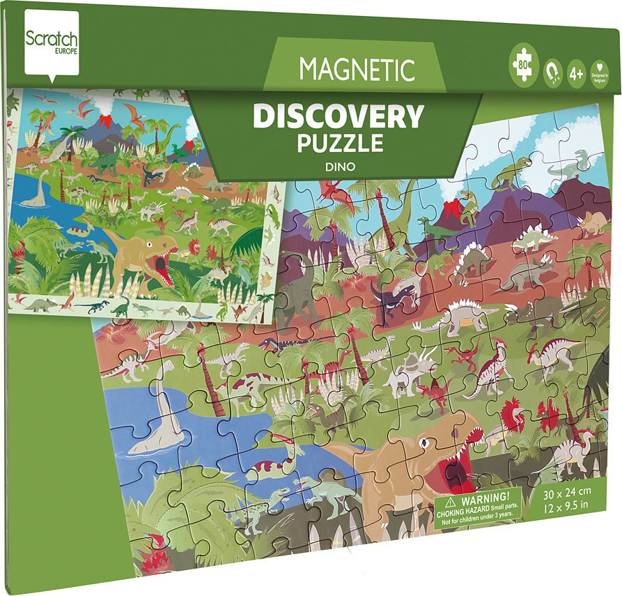2 In 1 Magnetic Puzzle - Discovery Game - Dino 2 In 1 Magnetic Puzzle - Discovery Game - Dino