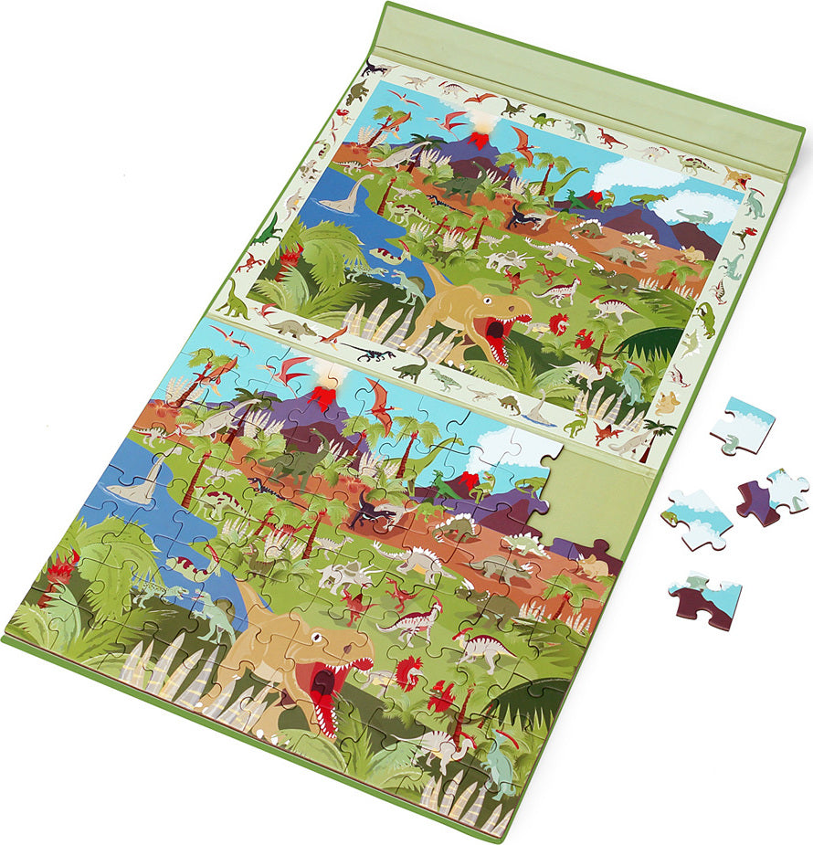 2 In 1 Magnetic Puzzle - Discovery Game - Dino 2 In 1 Magnetic Puzzle - Discovery Game - Dino