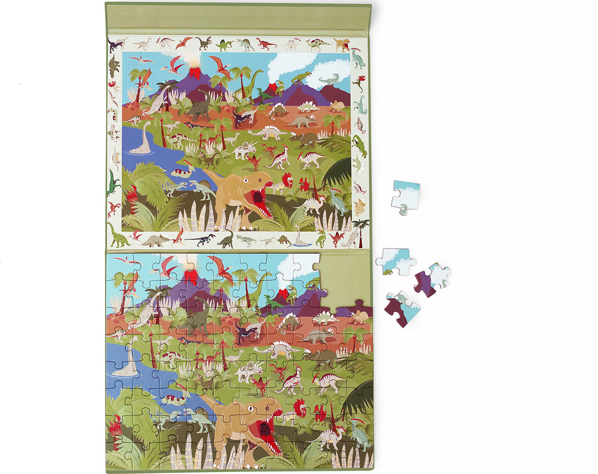 2 In 1 Magnetic Puzzle - Discovery Game - Dino 2 In 1 Magnetic Puzzle - Discovery Game - Dino