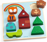 Puzz and Match Rainbow Wooden Puzzle